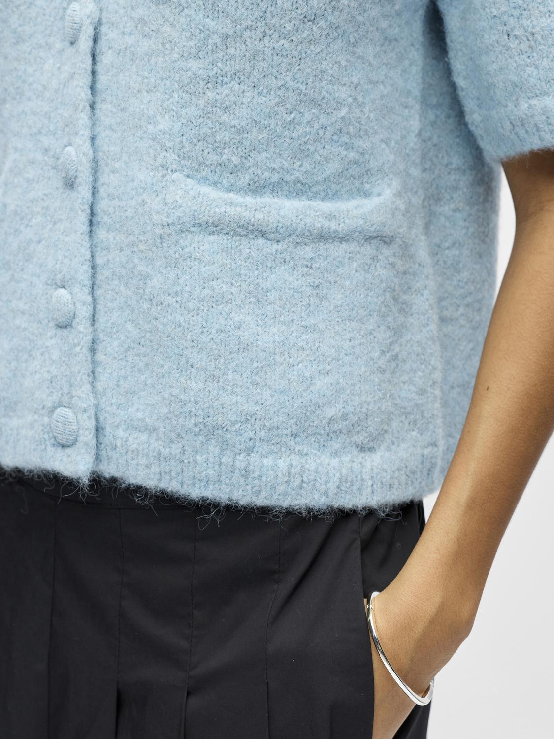 OBJSAGGIA Knit Cardigan - Winter Sky - VERO MODA & VILA Bergvik